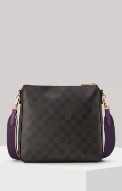 Clearance JOOP! Piazza Diletta Jasmina Shoulder Bag in Dark Brown and Purple dark brown/purple
