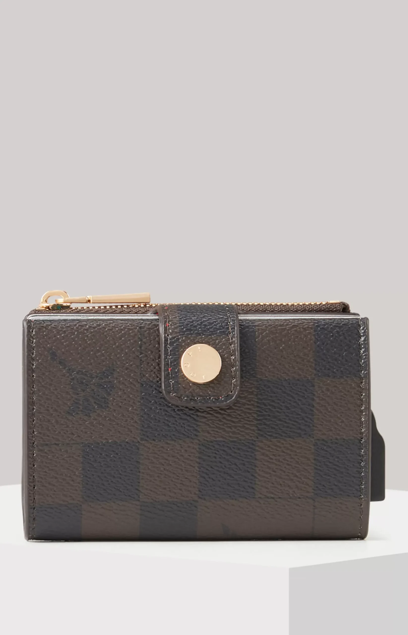 Online JOOP! Piazza Edition C-Four Card Holder in brown/dark blue