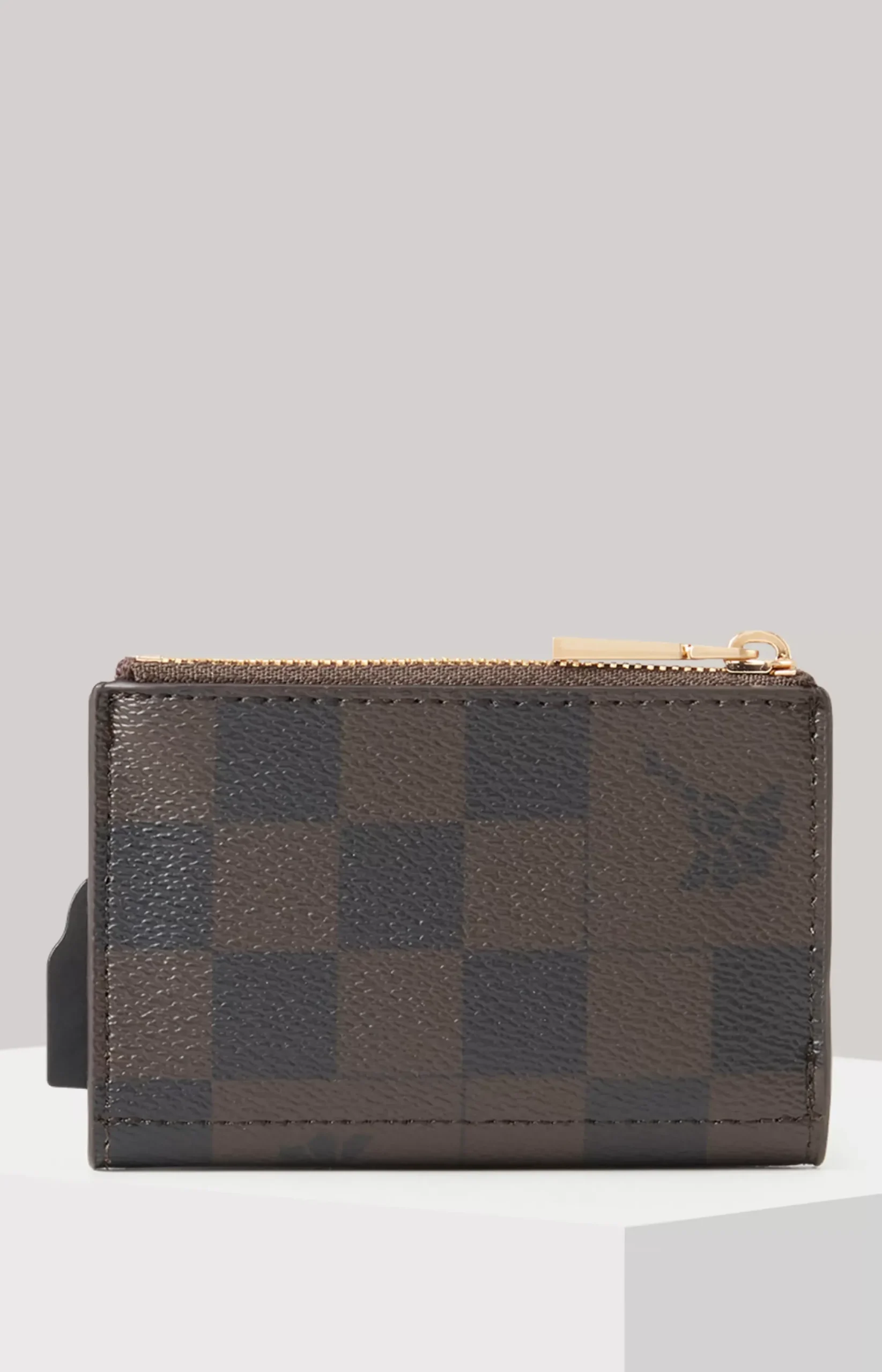 Online JOOP! Piazza Edition C-Four Card Holder in brown/dark blue
