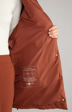 Online JOOP! Quilted Cape Jacket in copper brown