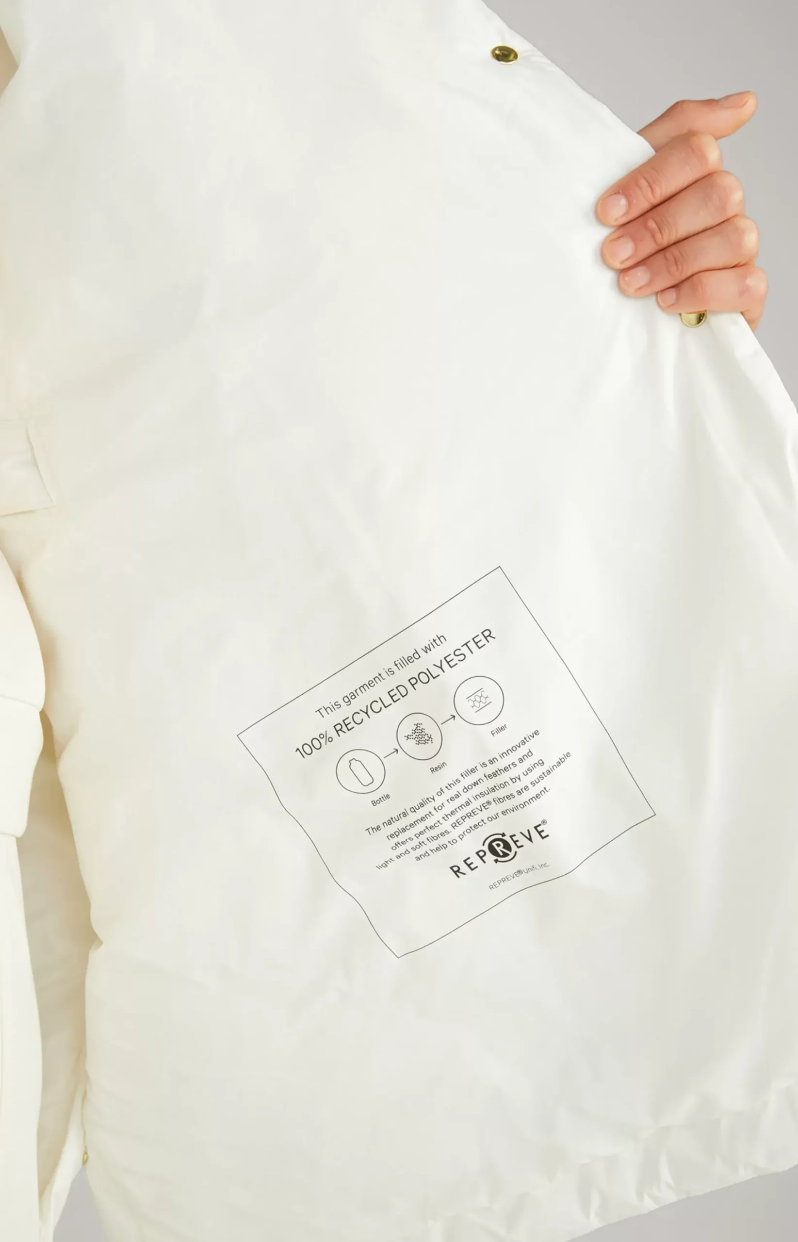 Clearance JOOP! Quilted Cape Jacket in off-white