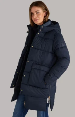 Discount JOOP! Quilted Coat in Dark Blue navy