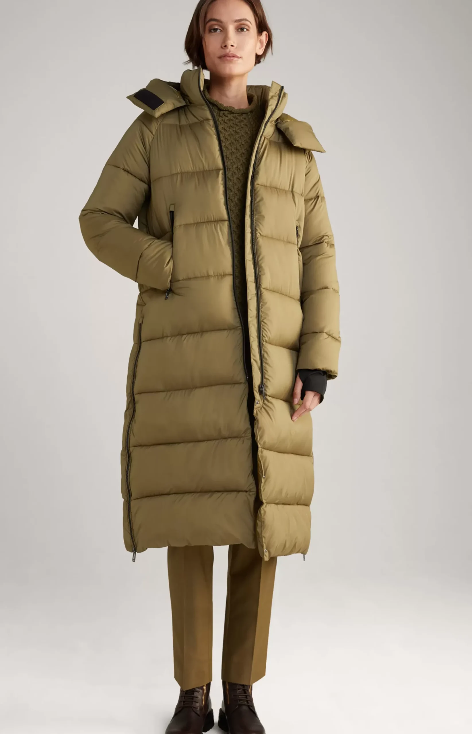 Outlet JOOP! Quilted Coat in olive