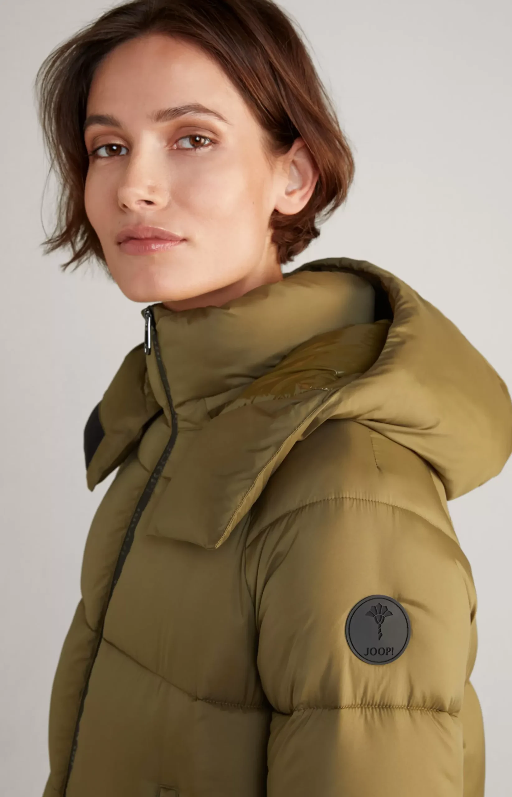 Outlet JOOP! Quilted Coat in olive