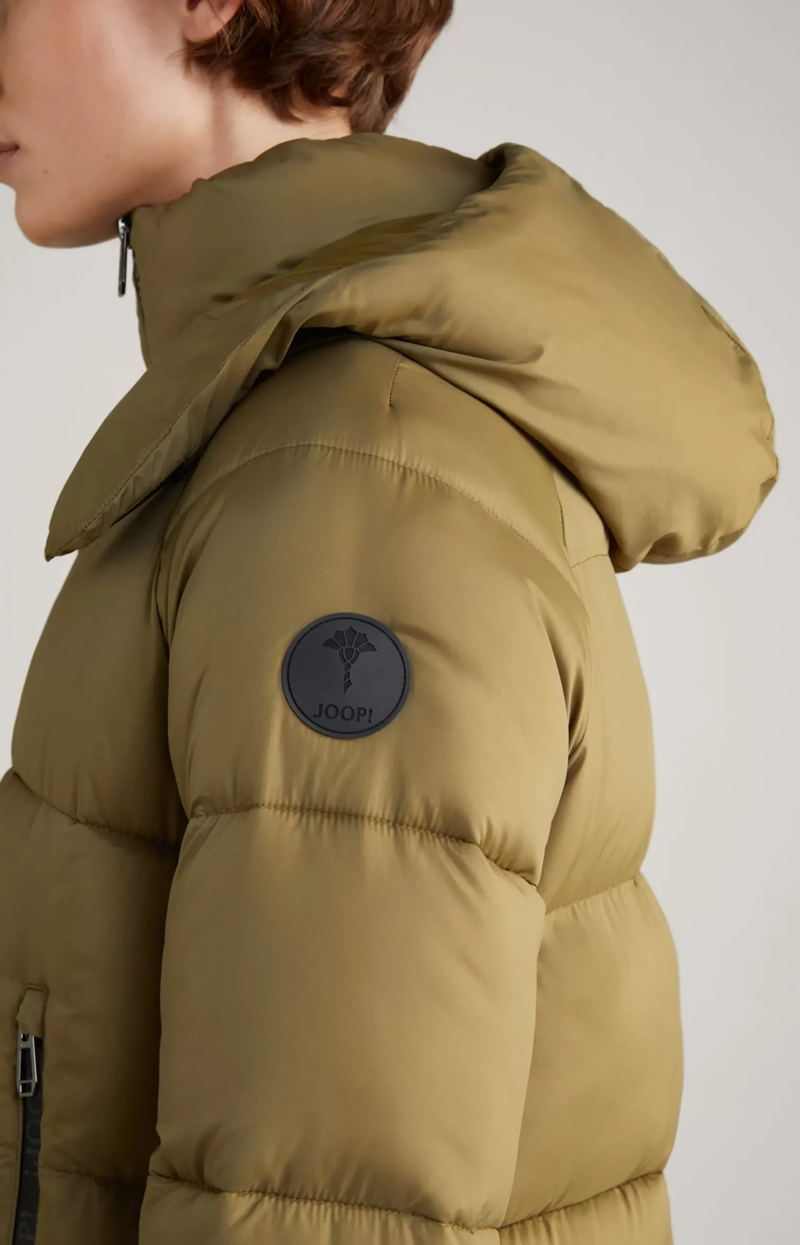 Outlet JOOP! Quilted Coat in olive