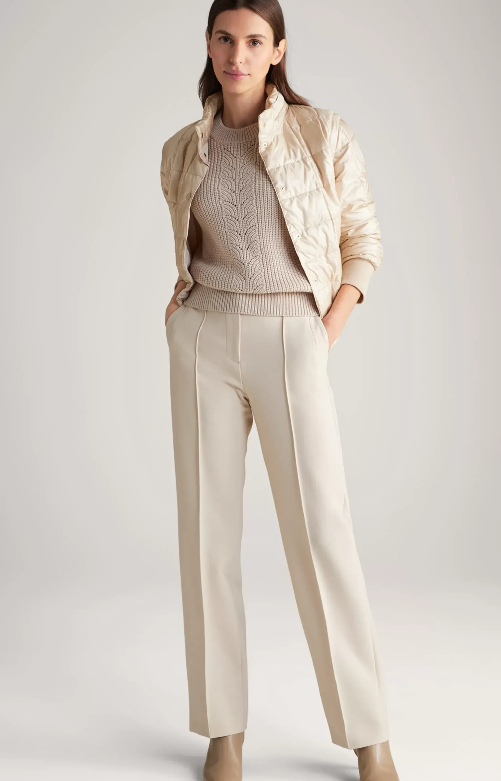 Online JOOP! Quilted Jacket in Champagne nude