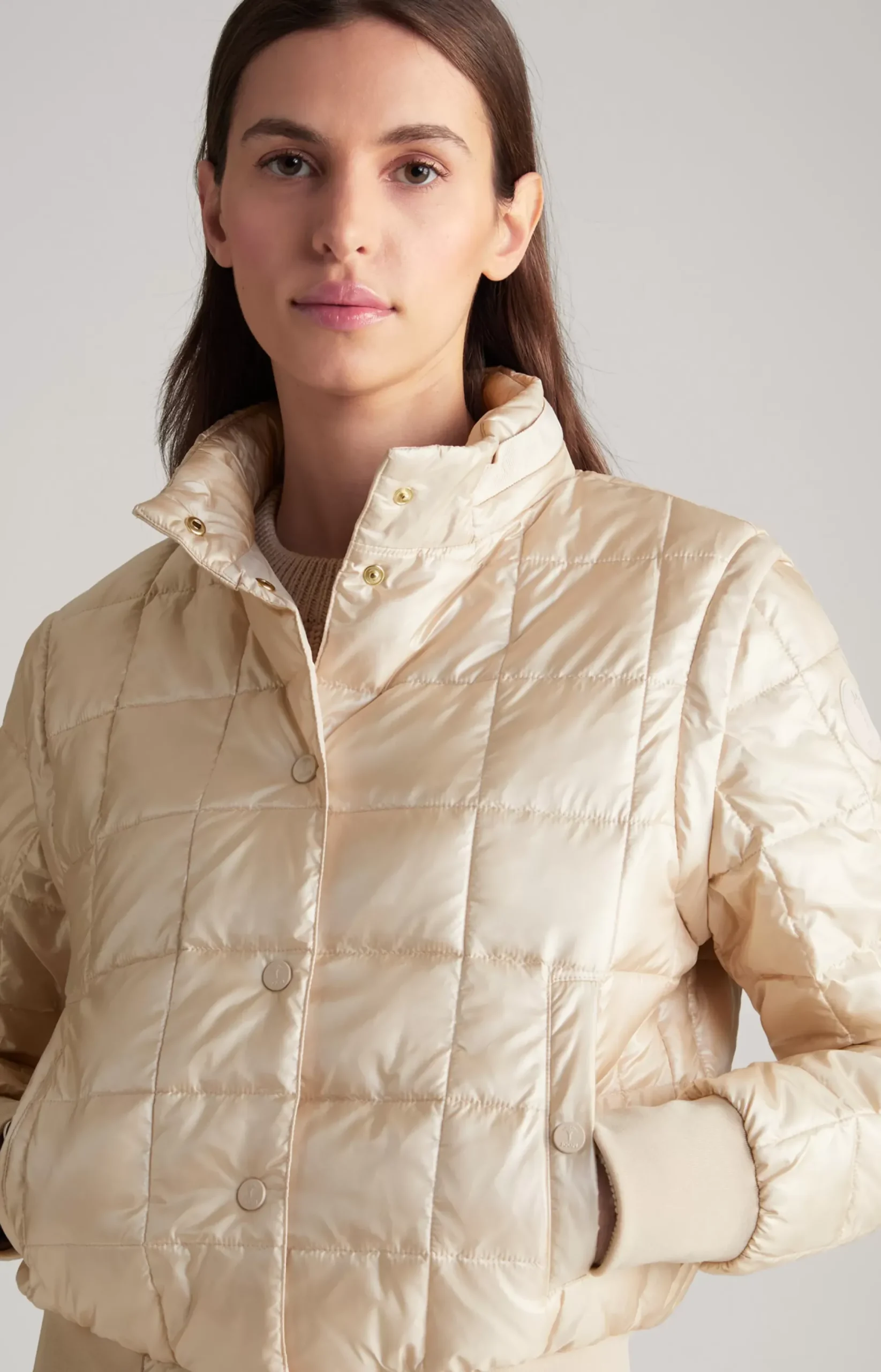 Online JOOP! Quilted Jacket in Champagne nude
