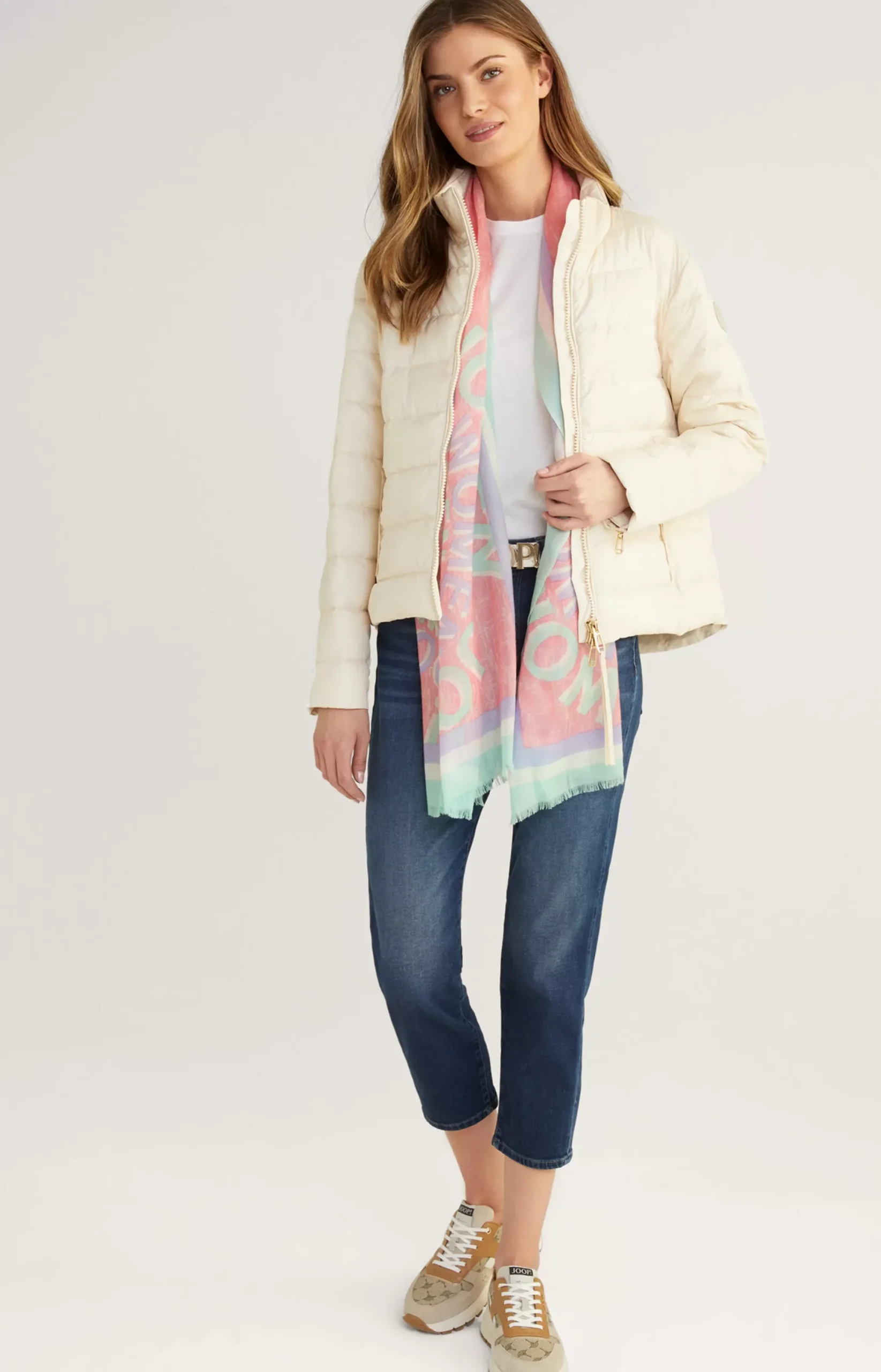 Hot JOOP! Quilted Jacket in light beige