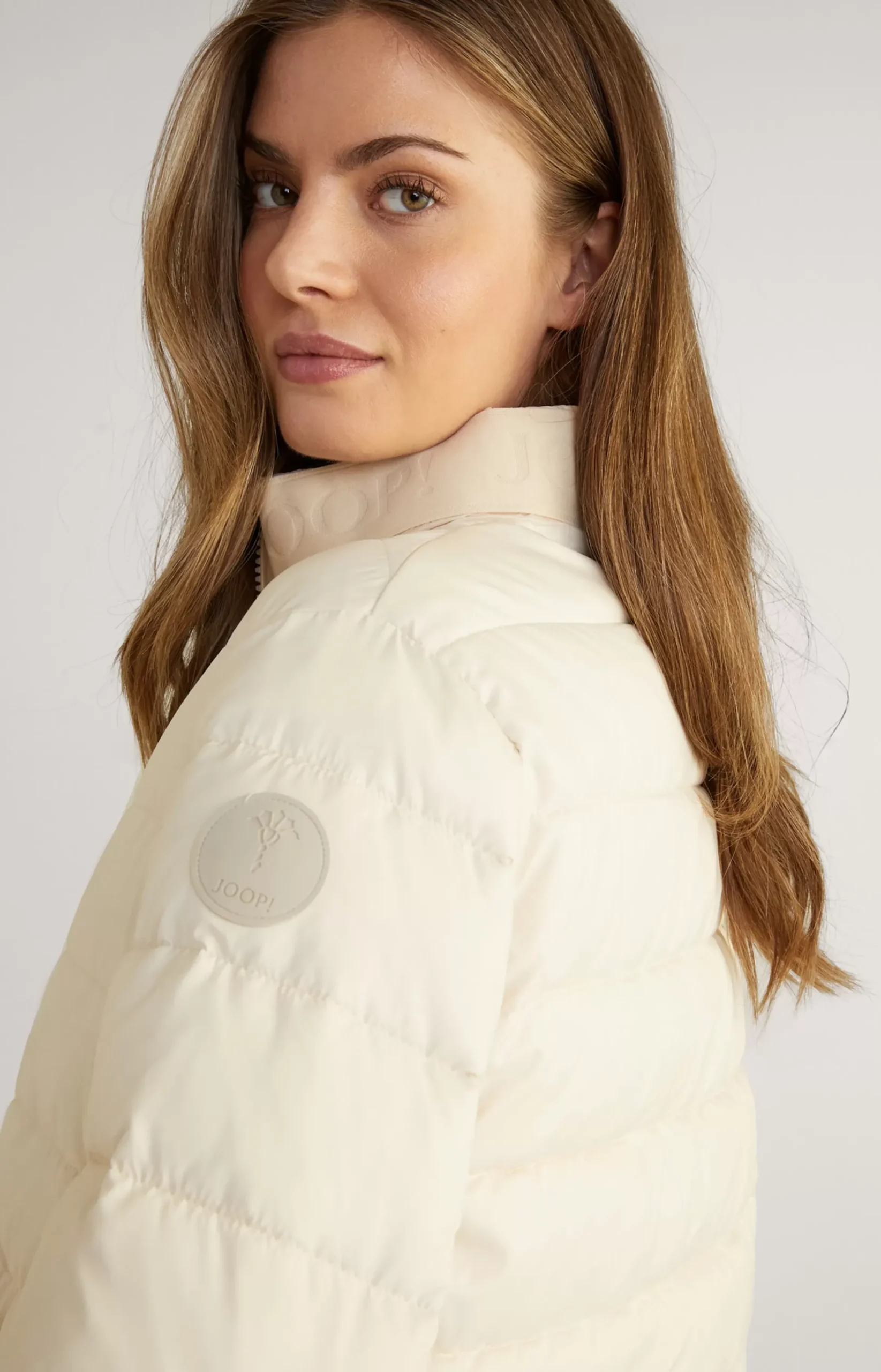 Hot JOOP! Quilted Jacket in light beige