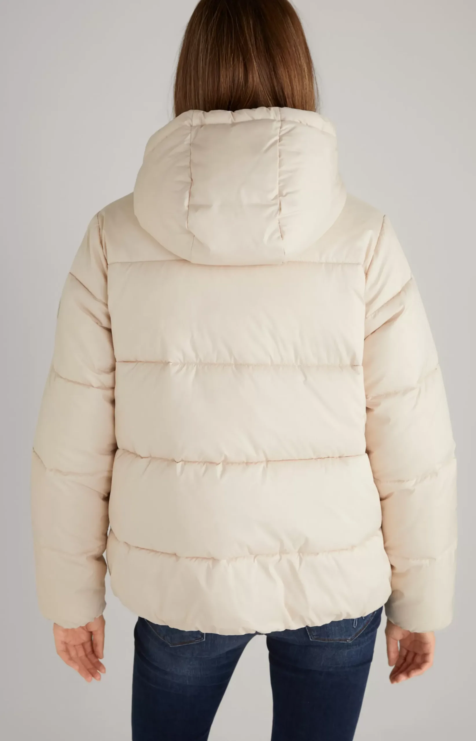 JOOP! Quilted Jacket in Off-White light beige