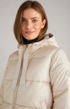 JOOP! Quilted Jacket in Off-White light beige