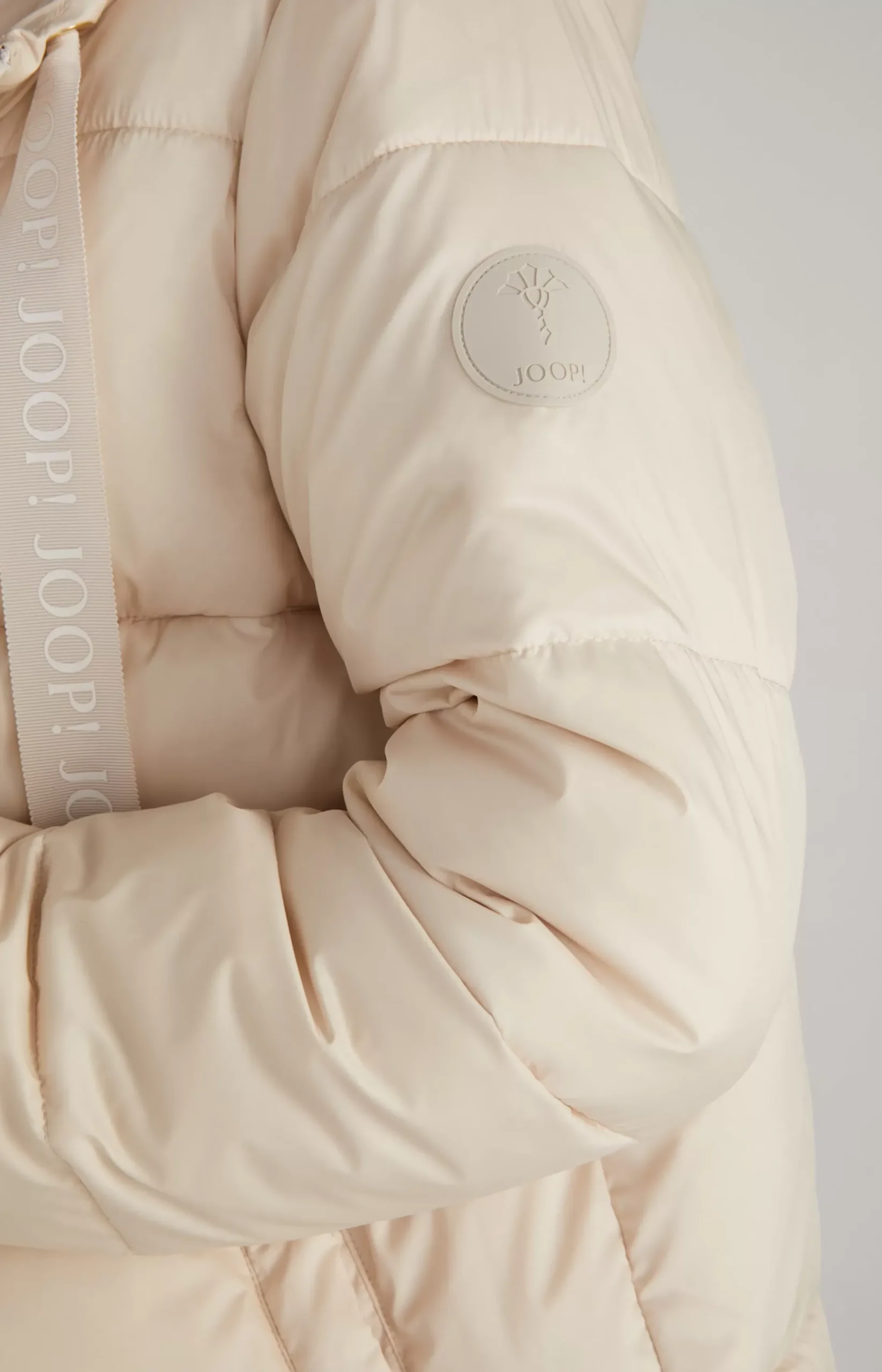 JOOP! Quilted Jacket in Off-White light beige