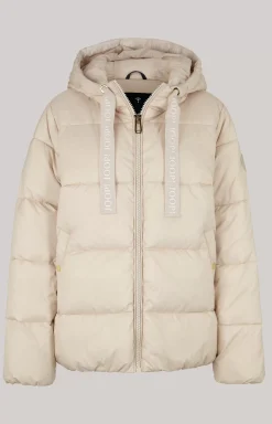 JOOP! Quilted Jacket in Off-White light beige