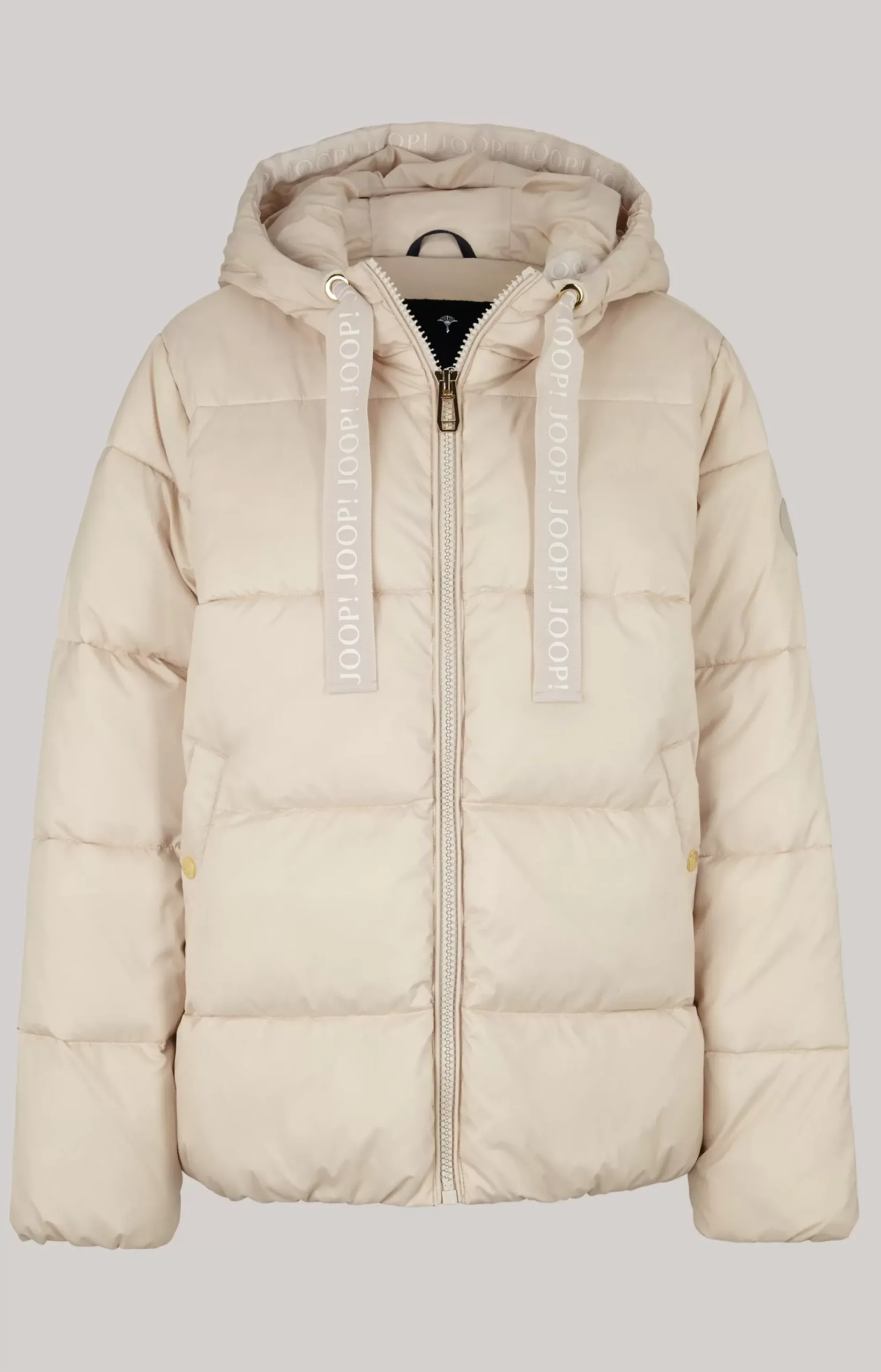 JOOP! Quilted Jacket in Off-White light beige