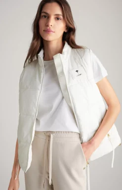 Hot JOOP! Quilted Waistcoat in off-white