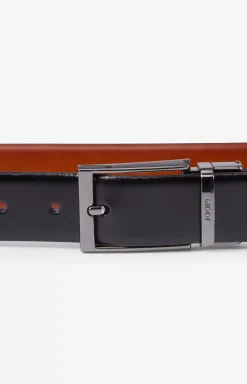 JOOP! Reversible Belt in Cognac/Black