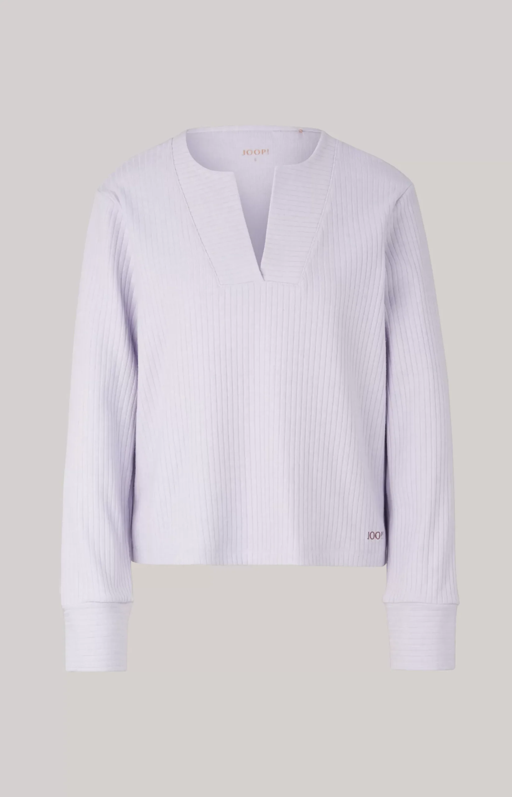 Clearance JOOP! Ribbed Long-Sleeve Loungewear Top in lavender