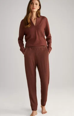 Hot JOOP! Ribbed Long-Sleeve Loungewear Top in coffee