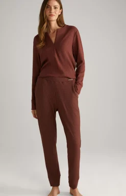 Discount JOOP! Ribbed Loungewear Joggers in coffee