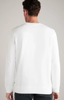 Discount JOOP! Salazar Cotton Sweatshirt in white