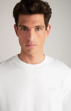 Discount JOOP! Salazar Cotton Sweatshirt in white