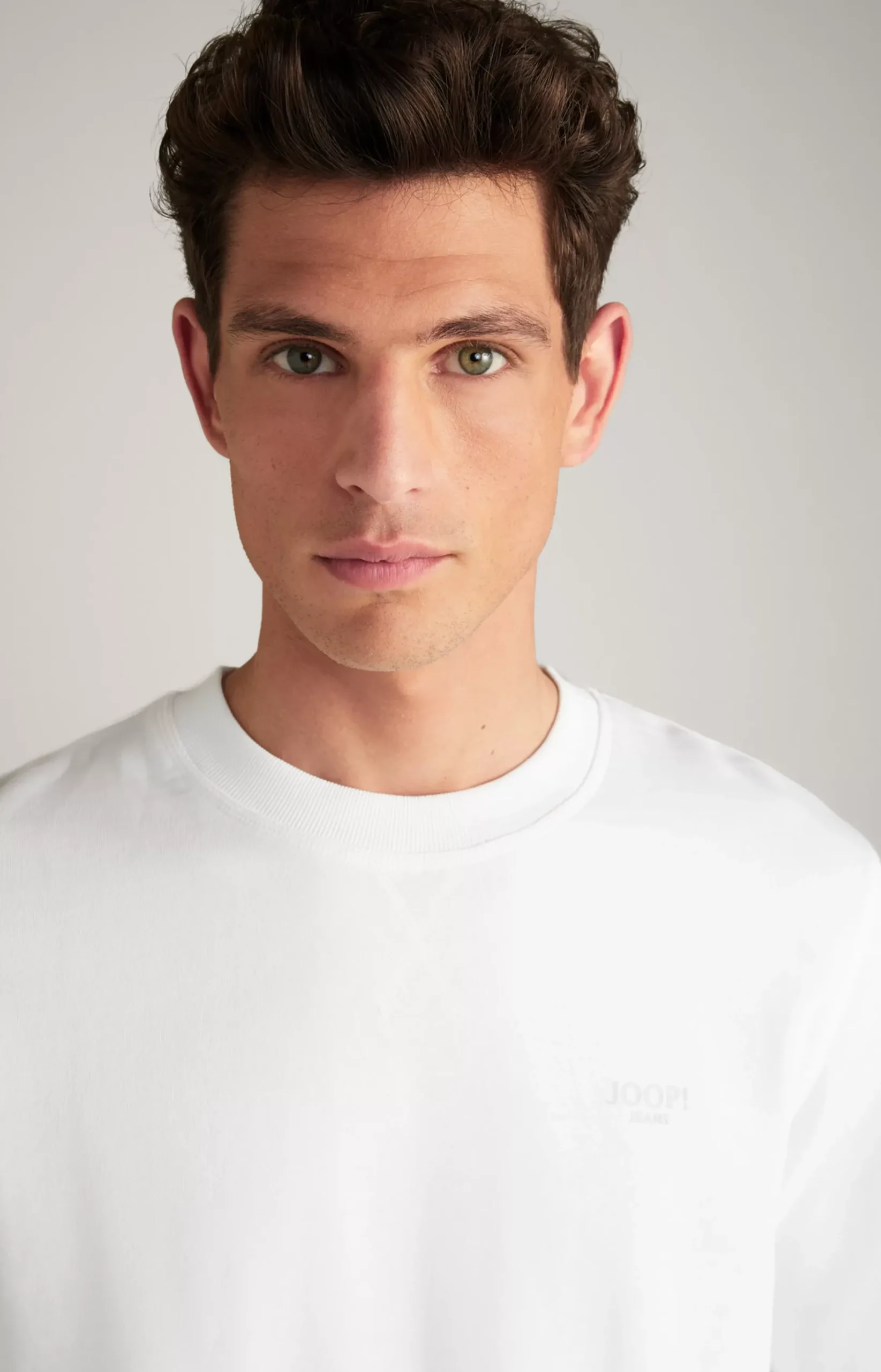 Discount JOOP! Salazar Cotton Sweatshirt in white