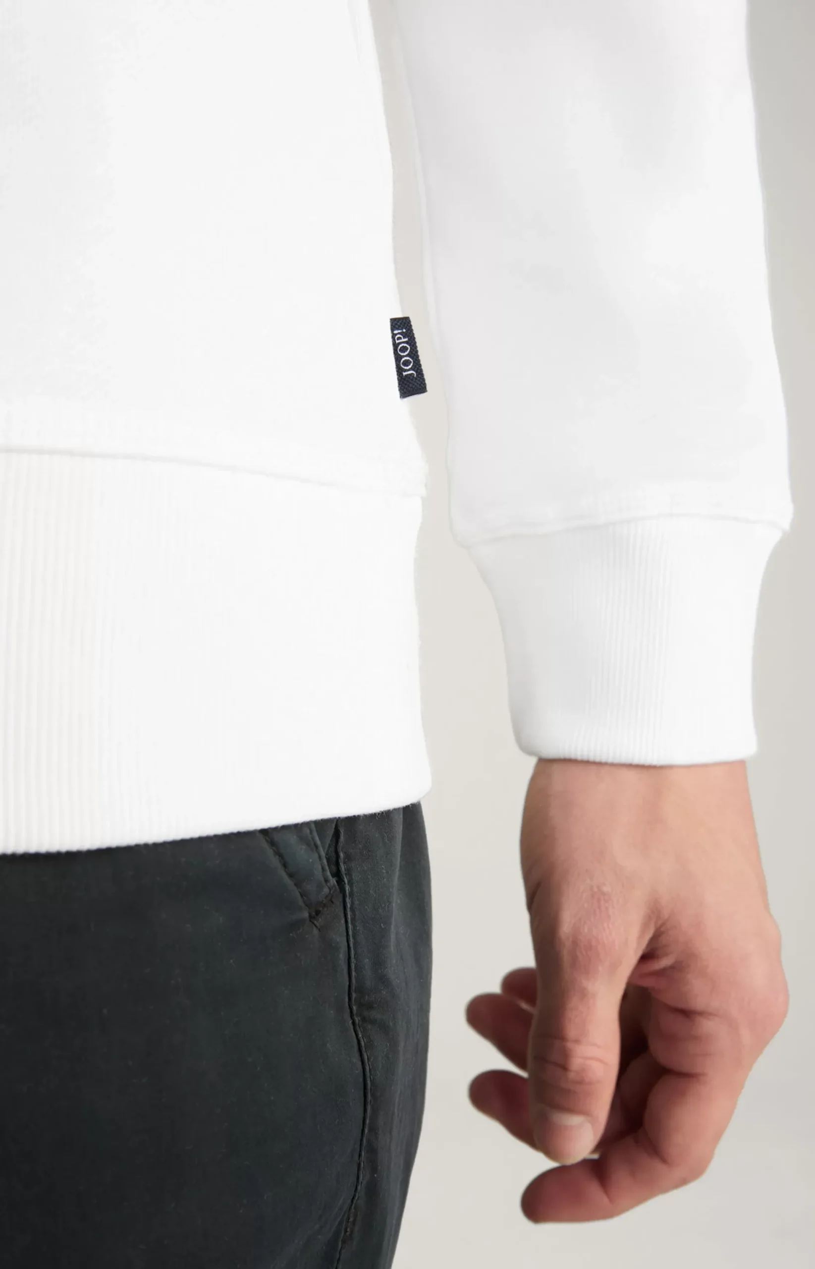Discount JOOP! Salazar Cotton Sweatshirt in white