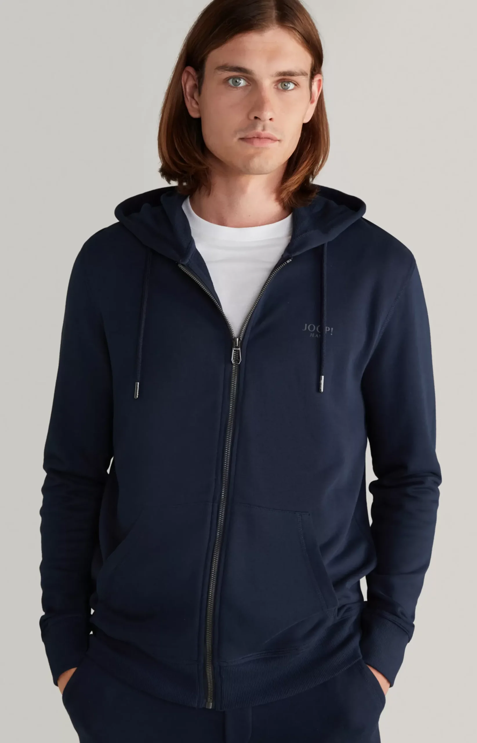 Hot JOOP! Salvatore Hoodie Sweatshirt Jacket in dark blue