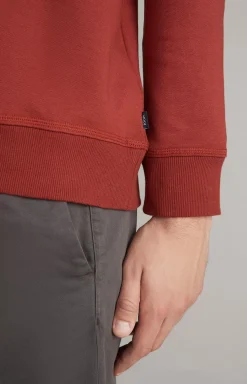 JOOP! Samuel hoodie in red rust