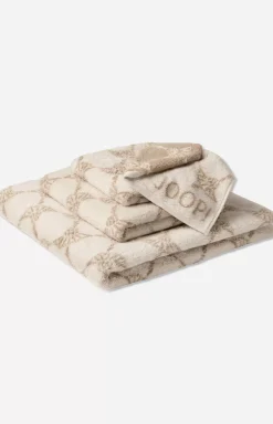 Outlet JOOP! Sand/Ecru Cornflower Terrycloth Series in cream