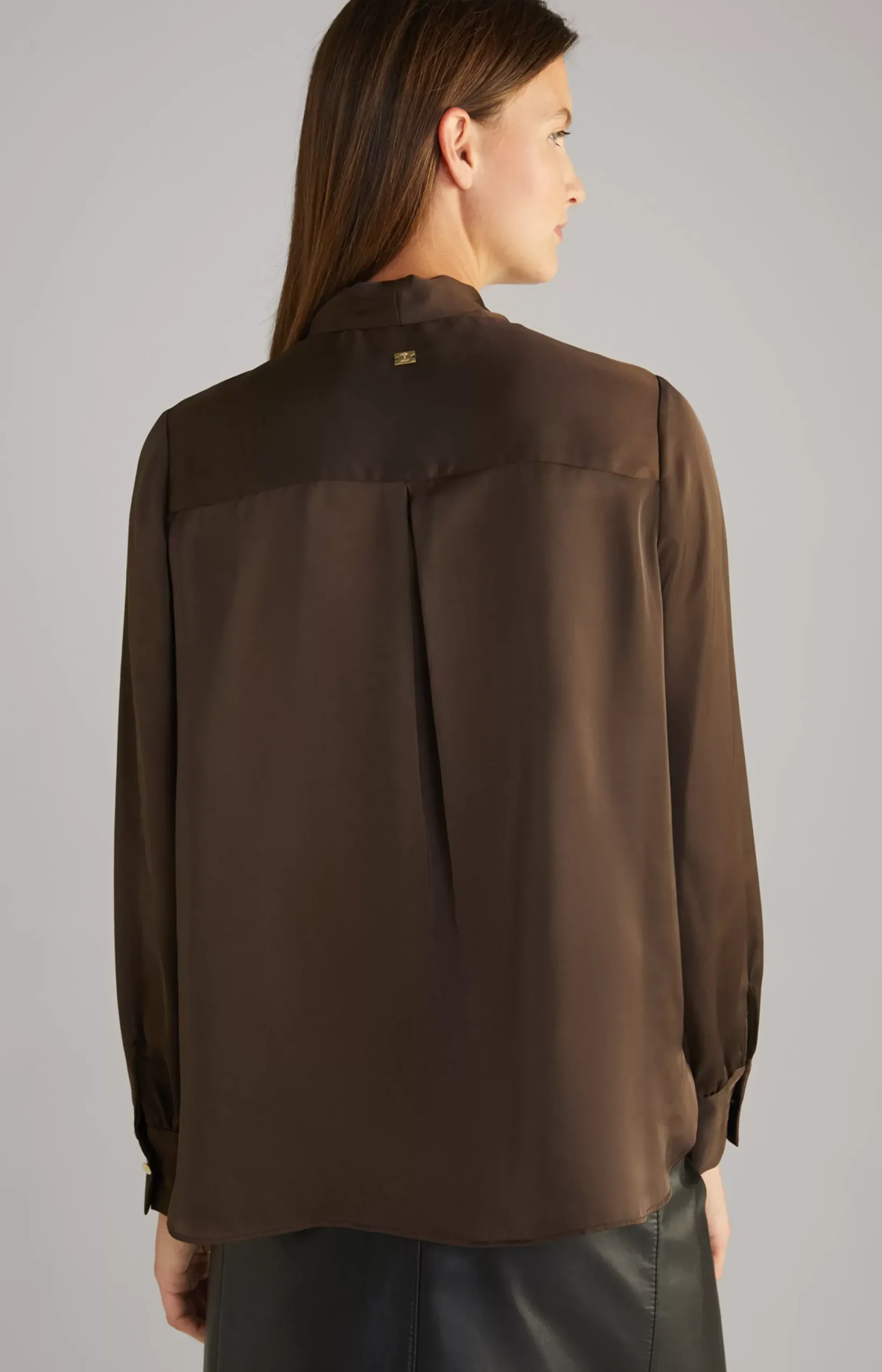 Discount JOOP! Satin Blouse in dark brown