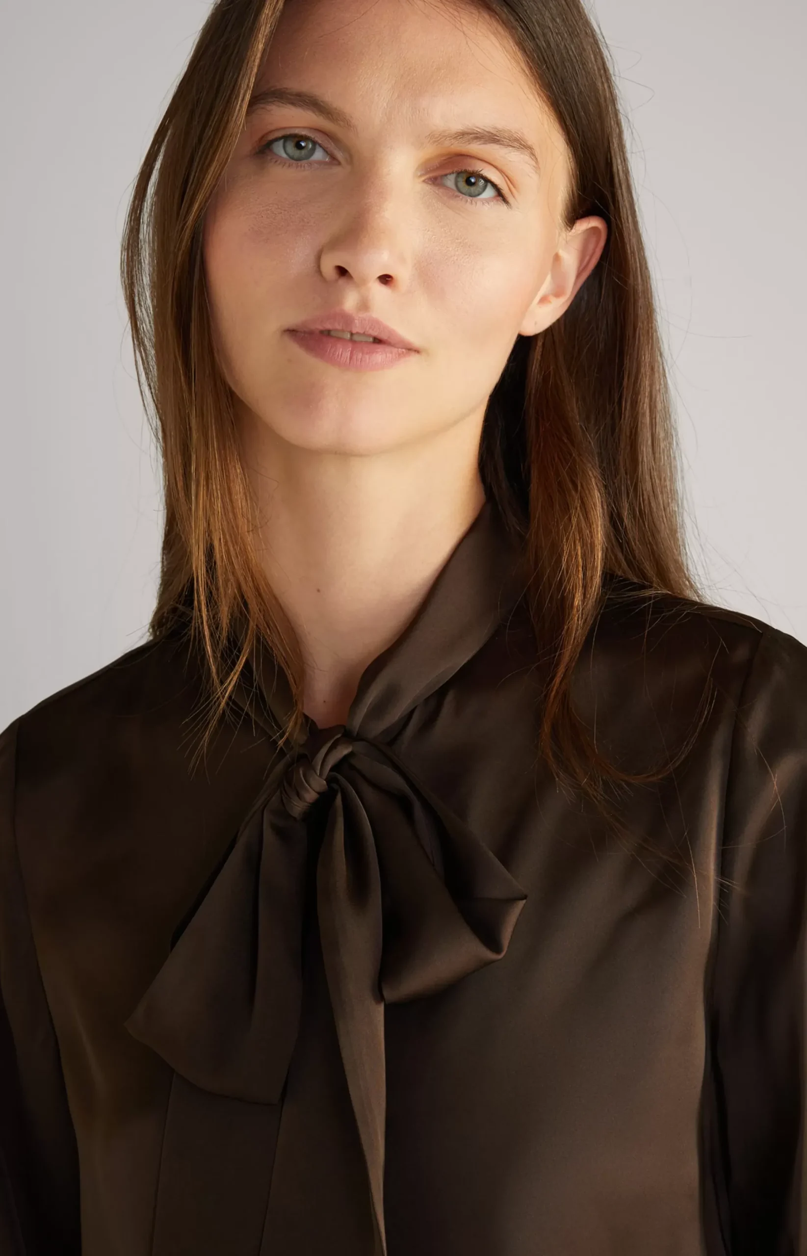 Discount JOOP! Satin Blouse in dark brown