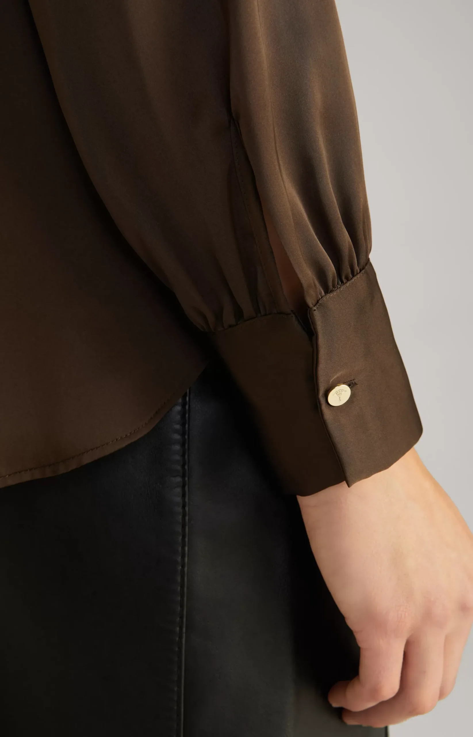 Discount JOOP! Satin Blouse in dark brown