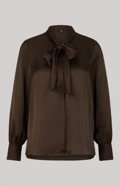 Discount JOOP! Satin Blouse in dark brown