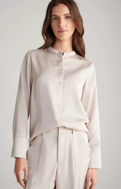 Online JOOP! Satin Blouse in Delicate Pink beige