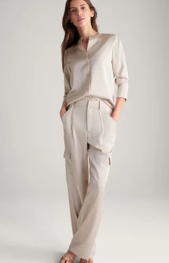 Online JOOP! Satin Blouse in Delicate Pink beige