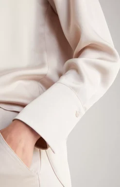 Online JOOP! Satin Blouse in Delicate Pink beige