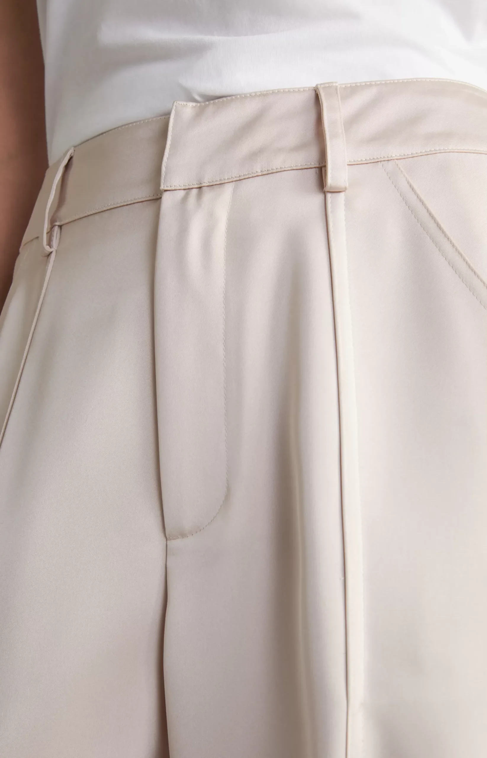 Best JOOP! Satin Cargo Trousers in Pale Pink beige