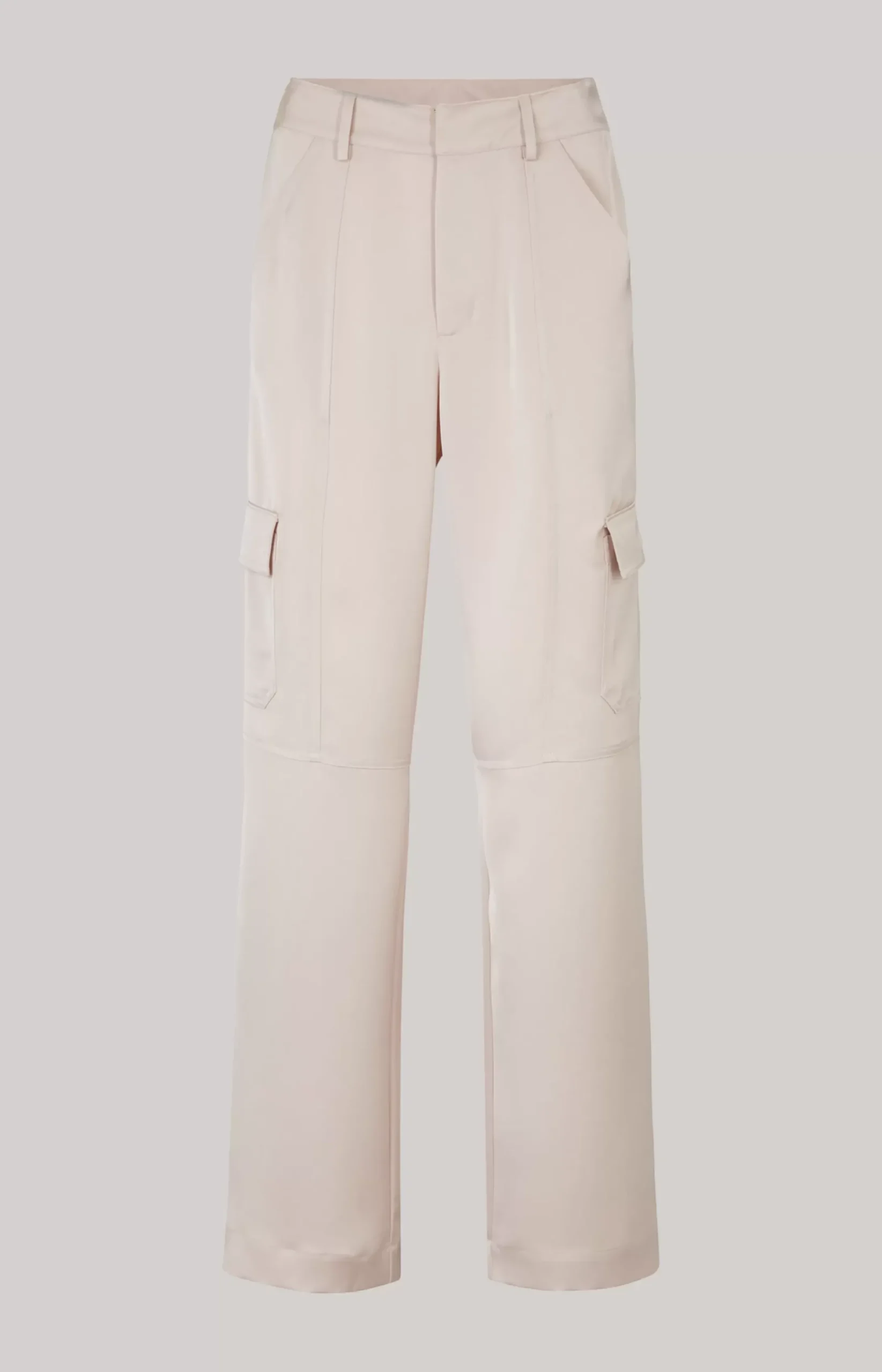 Best JOOP! Satin Cargo Trousers in Pale Pink beige