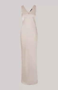 Discount JOOP! Satin Dress in Champagne beige