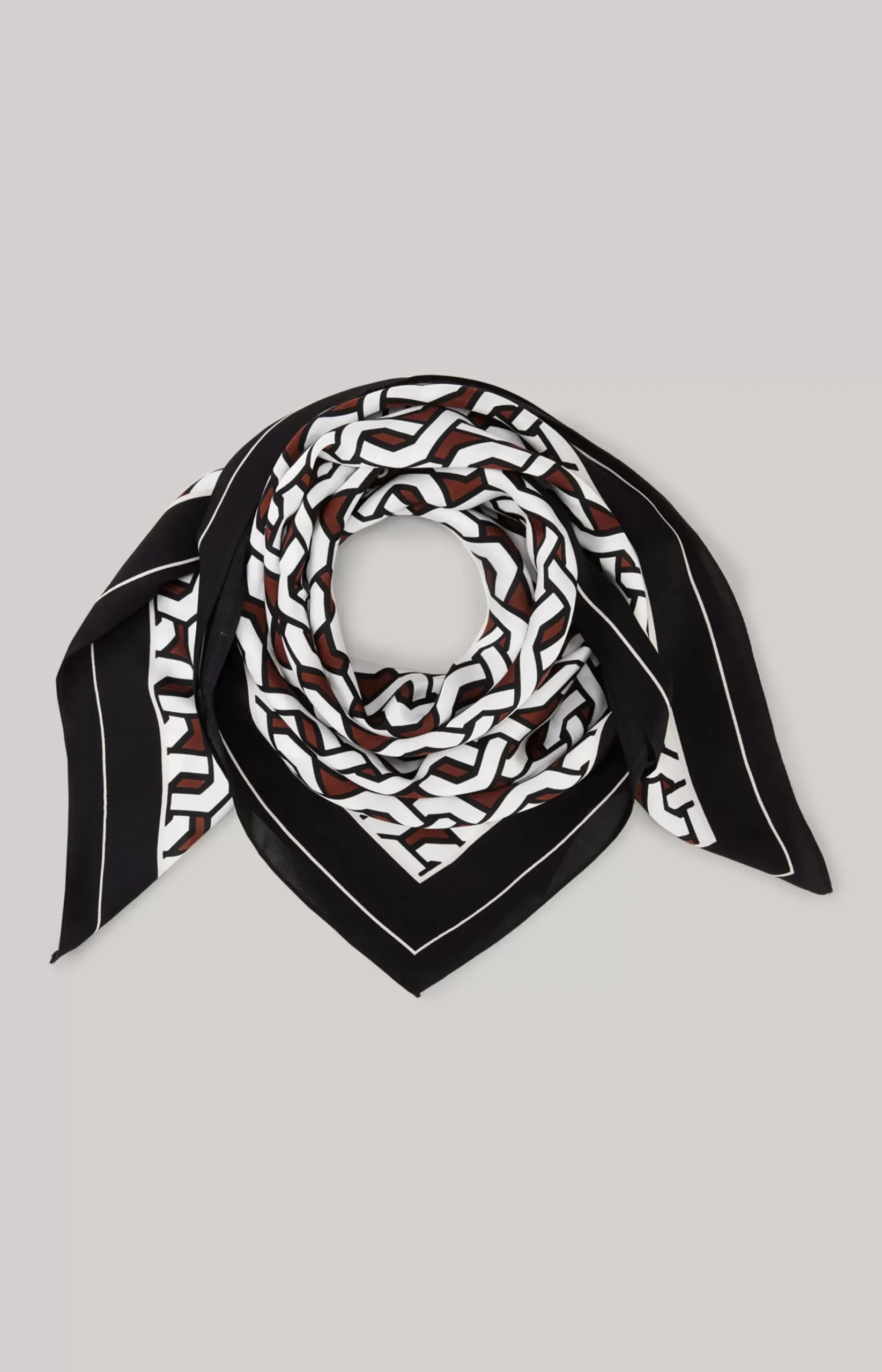 Discount JOOP! Scarf in a /White/Brown Pattern black