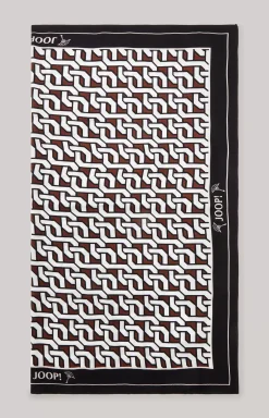 Discount JOOP! Scarf in a /White/Brown Pattern black