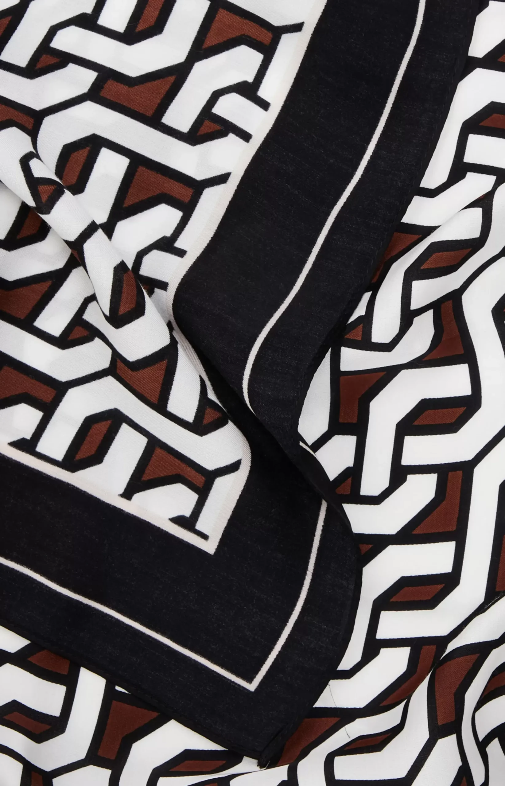Discount JOOP! Scarf in a /White/Brown Pattern black