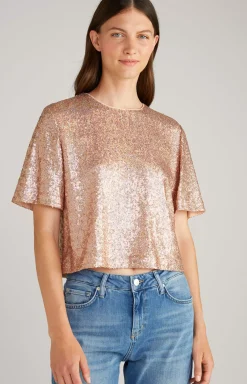 Sale JOOP! Sequined Blouse-style Top in copper/gold