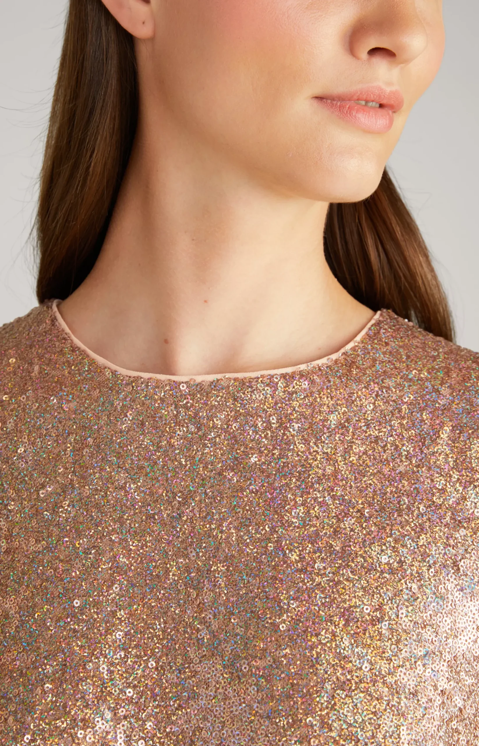 Sale JOOP! Sequined Blouse-style Top in copper/gold