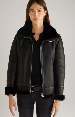 Discount JOOP! Shearling Jacket in black