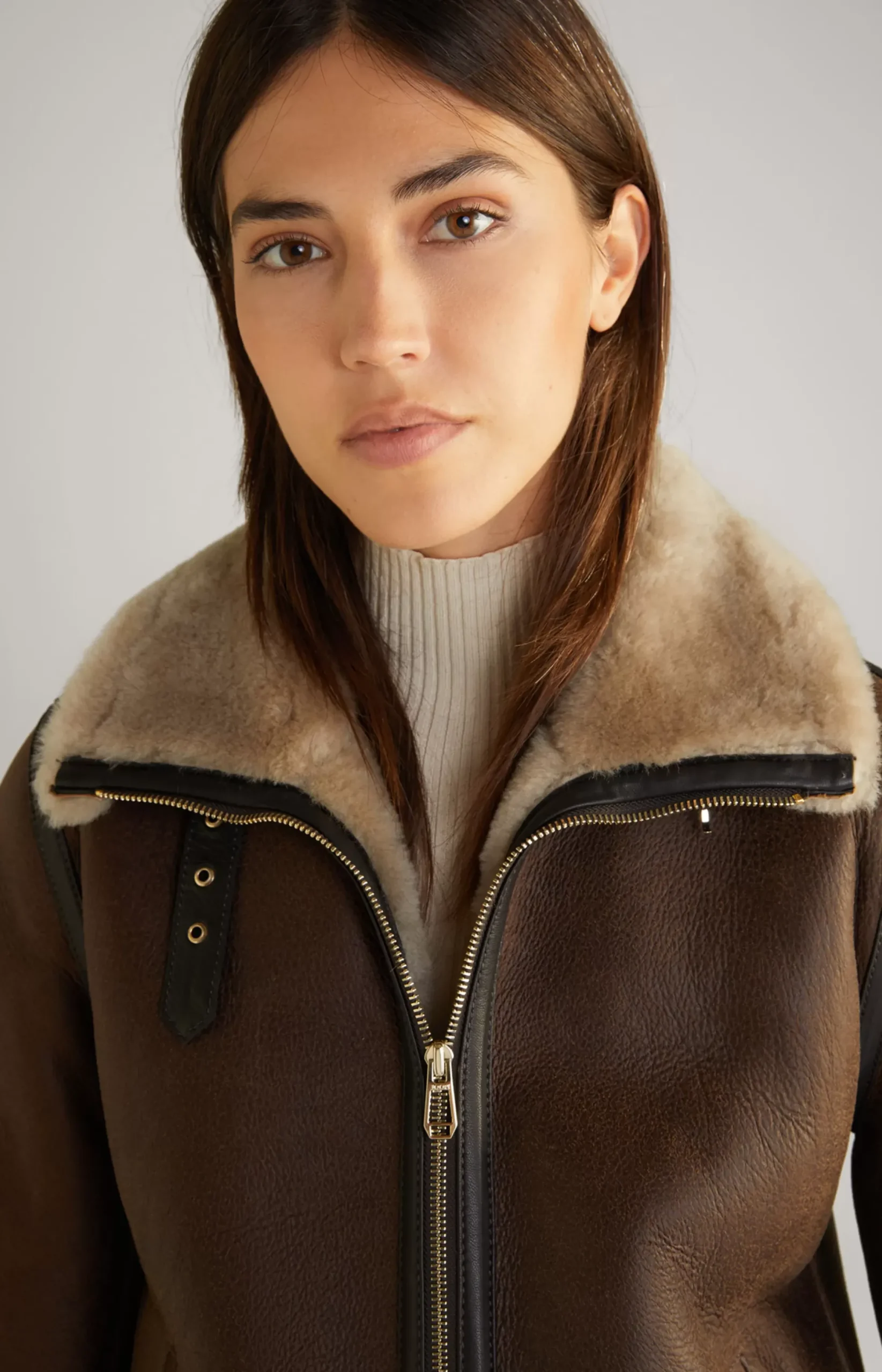 Outlet JOOP! Shearling Jacket in brown