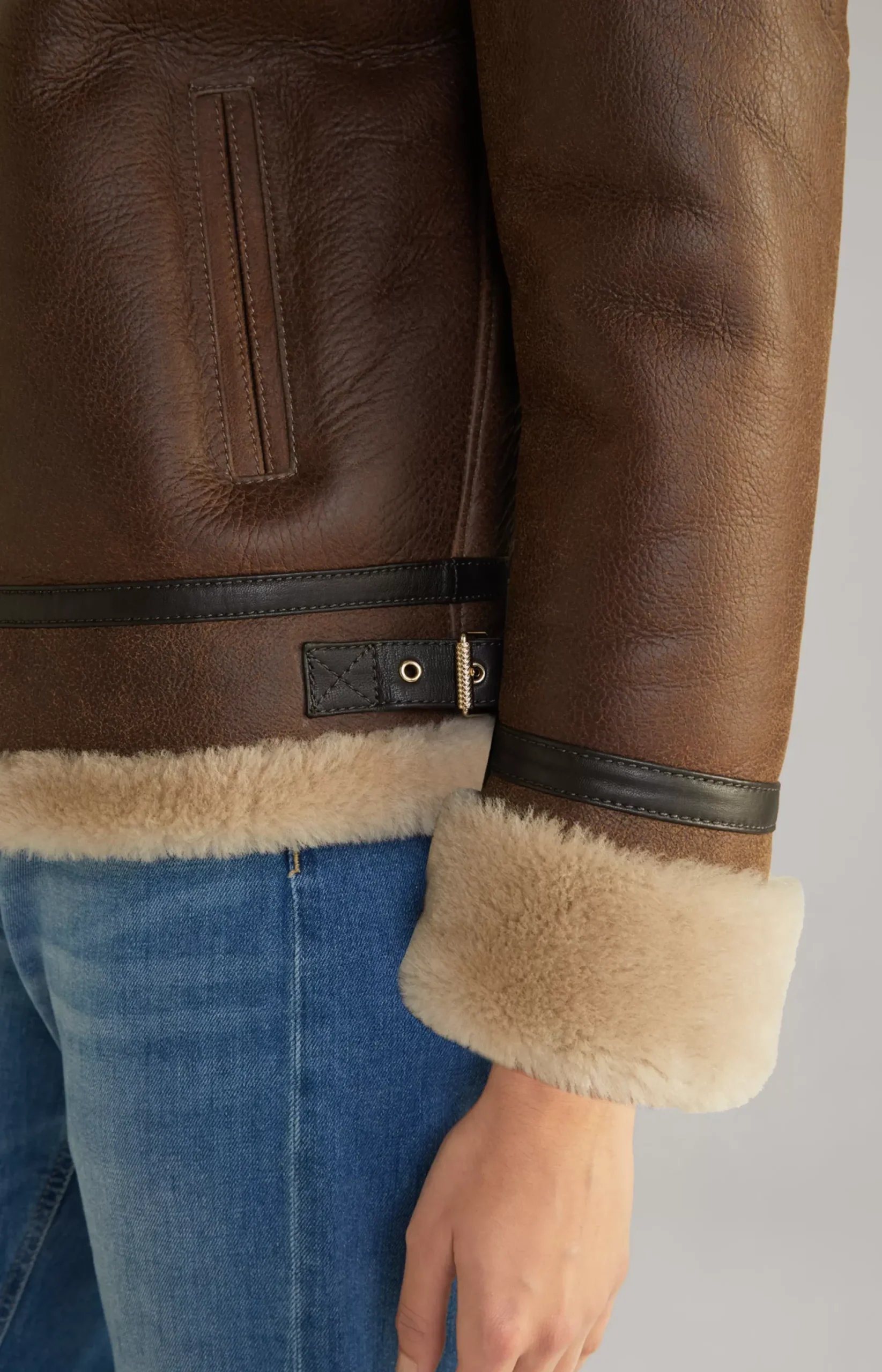 Outlet JOOP! Shearling Jacket in brown