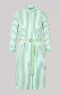 New JOOP! Shirt Dress in Stripes green/white