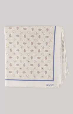 JOOP! Silk Pocket Square in beige/brown